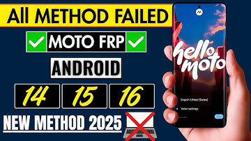 How To Bypass FRP Lock on Motorola Phone 2025 | Android 14/15/16 | No PC | 100% Working