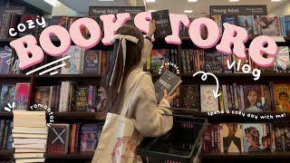 [cozy bookstore vlog] ✨spend the day book shopping with me at barnes & noble + book haul!