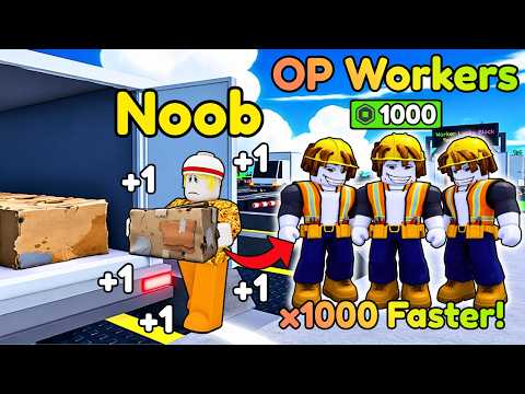 Starting Over as NOOB with OP WORKERS in Roblox Load The Truck!
