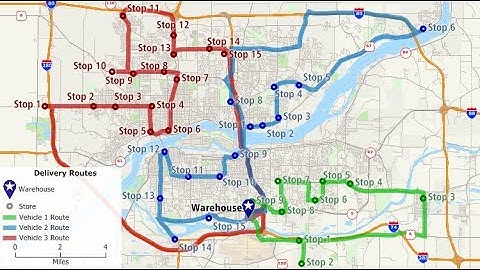 Maptitude 2023: How to route multiple vehicles for delivery/pickups for fleet planning/optimization