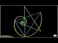 Pentagrama e a Espiral Áurea - Geometria Sagrada / Pentagram and the Golden Spiral - Sacred Geometry
