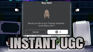 [LIMITED UGC] FASHION KLOSSETTE | Script - INSTANT GET UGC