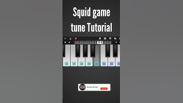 Squid game Red light Green light Piano Tutorial with Notes #shorts #pianotutorial