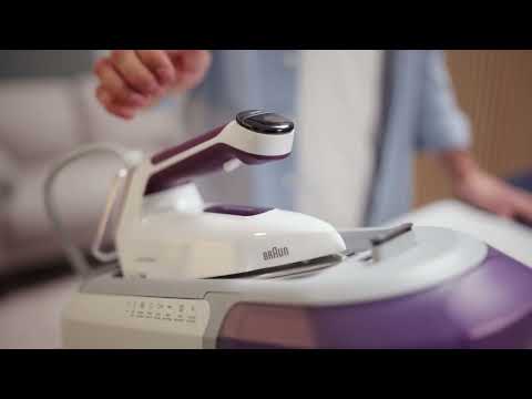 Miniatura del video del prodotto BRAUN - Ferro da stiro con caldaia CareStyle 7 IS7266VI-Bianco viola