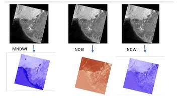 eSRI  LANDSAT 8 IMAGE NDBI MNDWI & NDWI THROUGH ArcMap