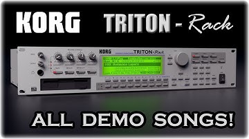 KORG TRITON [RACK SYNTH MODULE] - ALL FACTORY DEMO SONGS! | JFANTASMITA