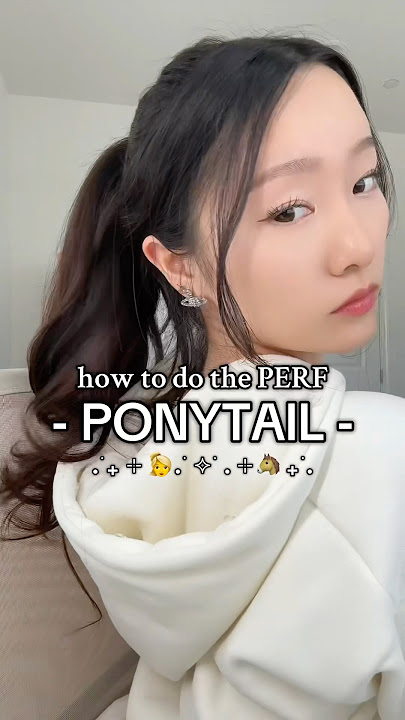 IM BACK!! I WAS IN CHINA BUT HERE’S HOW TO DO THE PERF PONYTAIL!! 👱‍♀️🎀#hairstyle #hairtutorial