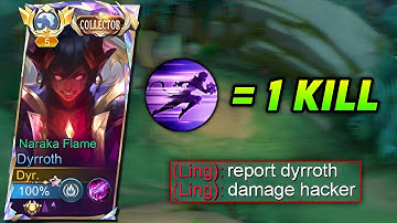 DYRROTH 2nd SKILL = 1 KILL IS BACK!! 🔥 NEW DYRROTH BEST ONESHOT BUILD IS HERE!