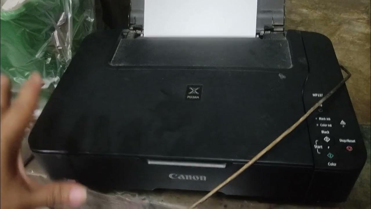 Canon Pixma Mp237 Alternate Blinking Lights Green & Red Color YouTube