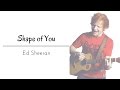 Shape of You by Ed Sheeran Lyrics