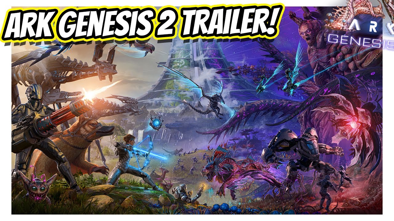 ARK GENESIS PART 2 RELEASE TRAILER IS CRAZY!! || Ark Survival Evolved ...