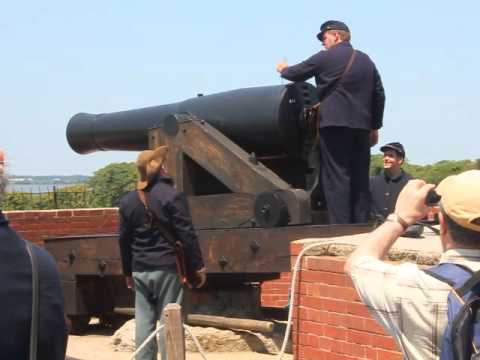 columbiad delaware fort firing gun