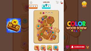 Color Wood Screw - Level 276 - Gameplay walkthrough