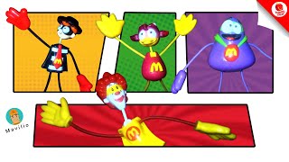 2003 McDonald s Mc Bendables Super Heroes Ronald Friends Happy Meal Set 1-4 Complete