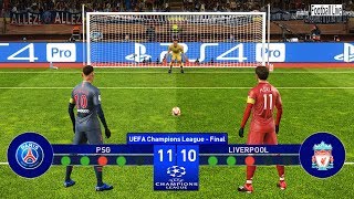 PES 2019 | PSG vs Liverpool | Final UEFA Champions League (UCL) | Penalty Shootout