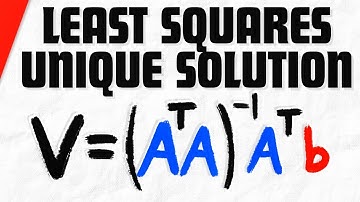 Least Squares for 2x3 System with Normal Equation (Unique Solution) | Linear Algebra Exercises