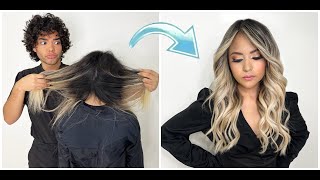 Técnica MEDIA LUNA ?? -California Blonde Balayage  - Tutorial Completo