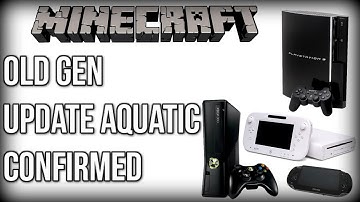 Minecraft Update Aquatic CONFIRMED for Old Gen Consoles! (Xbox 360/PS4/PS3/Wii U)