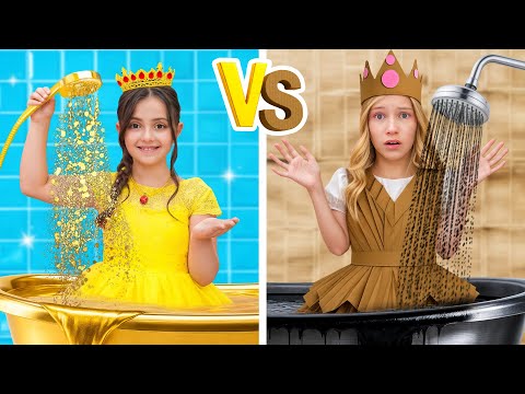 Renovación de sala de muñecas sirena rica vs sirena pobre