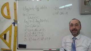 Логарифмічне рівняння з параметром 6 - 11 клас