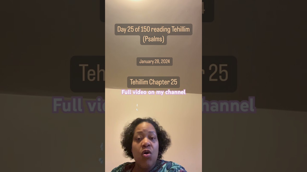 Reading Tehillim (Psalms) Dive into the profound verses of Psalm 25 