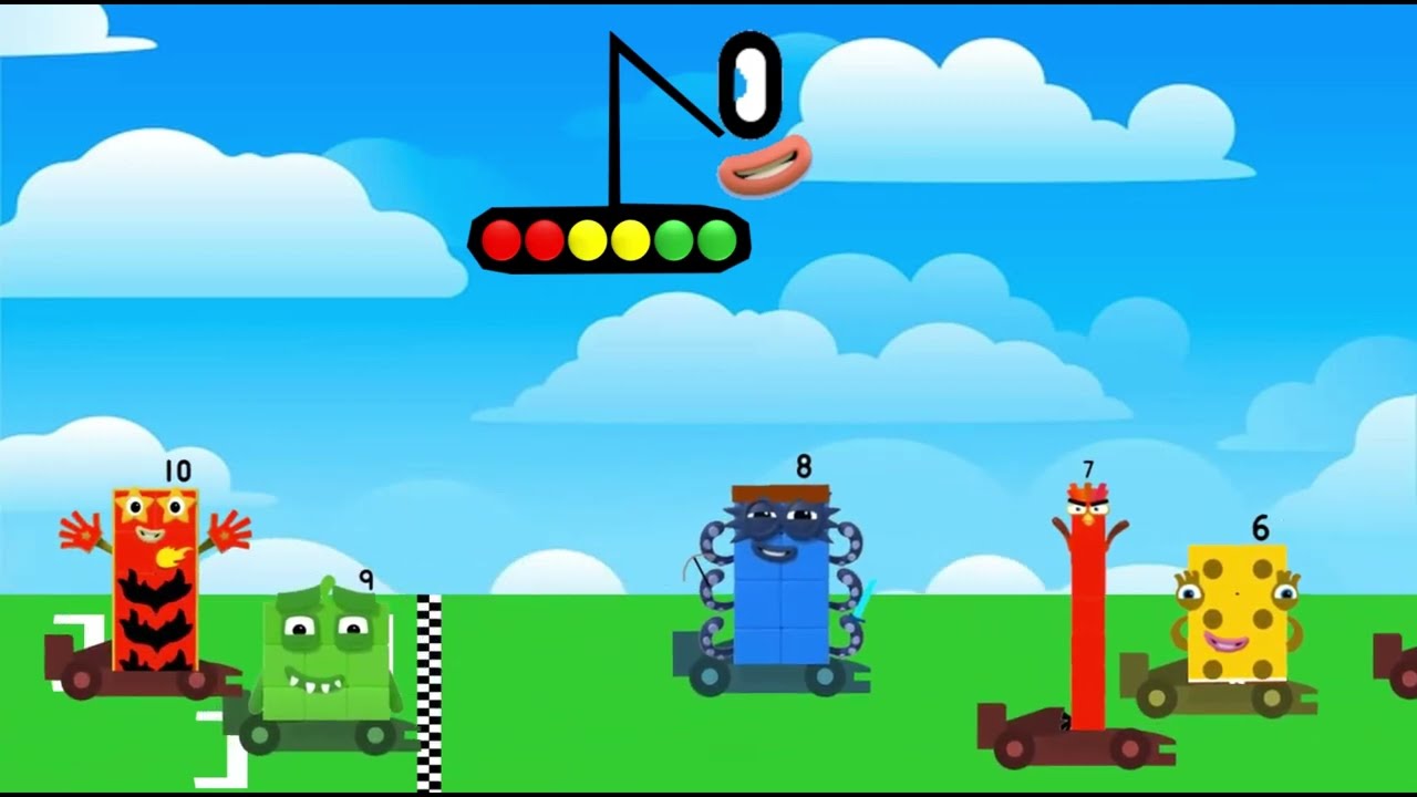 Numberblocks but it's Cartoonblocks Race