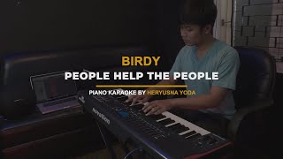 Video thumbnail of "Birdy - People Help The People (Piano Karaoke with Lyrics)"
