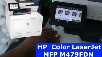 HP Color Laserjet MFP M479FDN Printer Print and Scan To a USB Stick /Flash Drive