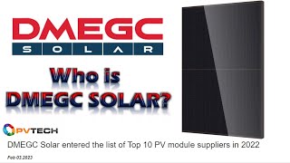 Introducing DMEGC SOLAR... Tier 1 on a whole new level #tier1