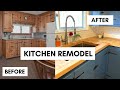 Farmhouse Kitchen Remodel Time-lapse | 1950s Original Kitchen Before and After