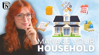 The Household Management System I Wish I Had Years Ago! ~ Notion template tour