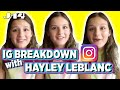 Hayley LeBlanc Reacts to Old Instagram Pics With David Dobrik & More | IG Breakdown