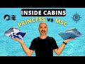 MSC vs Princess Cruises 🛳️  Inside Cabin BATTLE