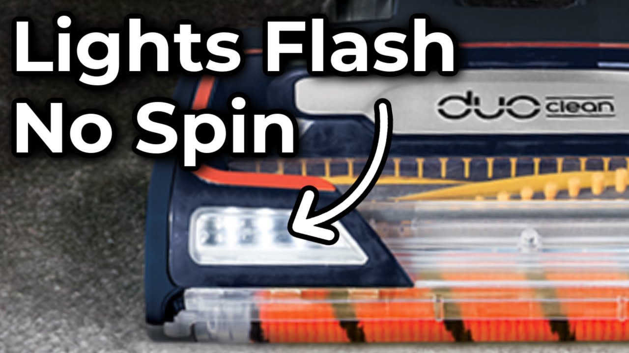 Индикаторы пылесоса Shark мигают, а щетка не вращается. Решение за считанные секунды.