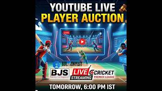 🏏 LIVE: BJS BOX CRICKET PREMIER LEAGUE - SEASON 1 | Player Auction