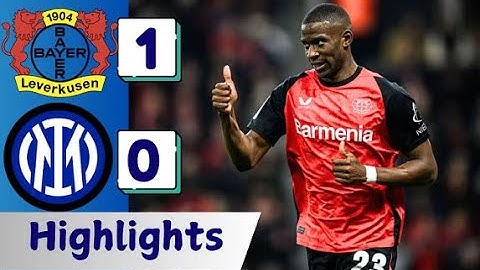 Bayer Leverkusen vs Inter Milan 1-0 Highlights & All Goals 2024 HD