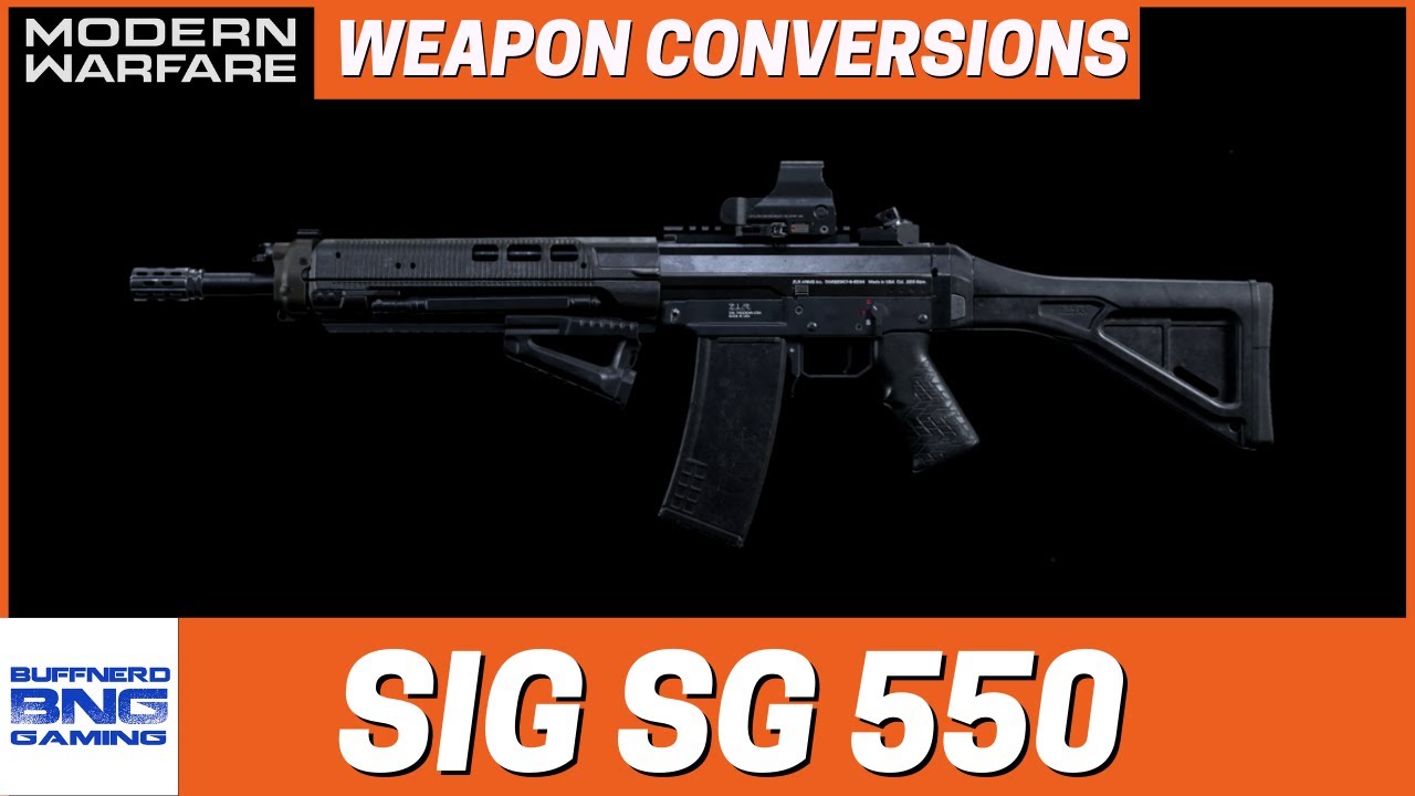 Sig Sg 550 Weapon Conversions Call Of Duty Modern Warfare Youtube