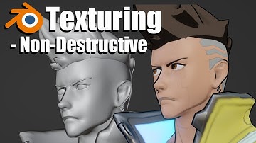 Blender Painting Character Texture - Painting 3d Model in Blender - David Cyberpunk Edgerunners