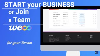 Start your business or Join a team for you Dream in WeCo app screenshot 4