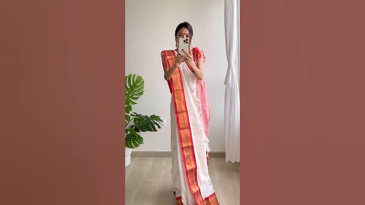 Bengali Saree Drape ❤️ #bengalisaree #bengalidrape #bengalisareedrape #aathparee