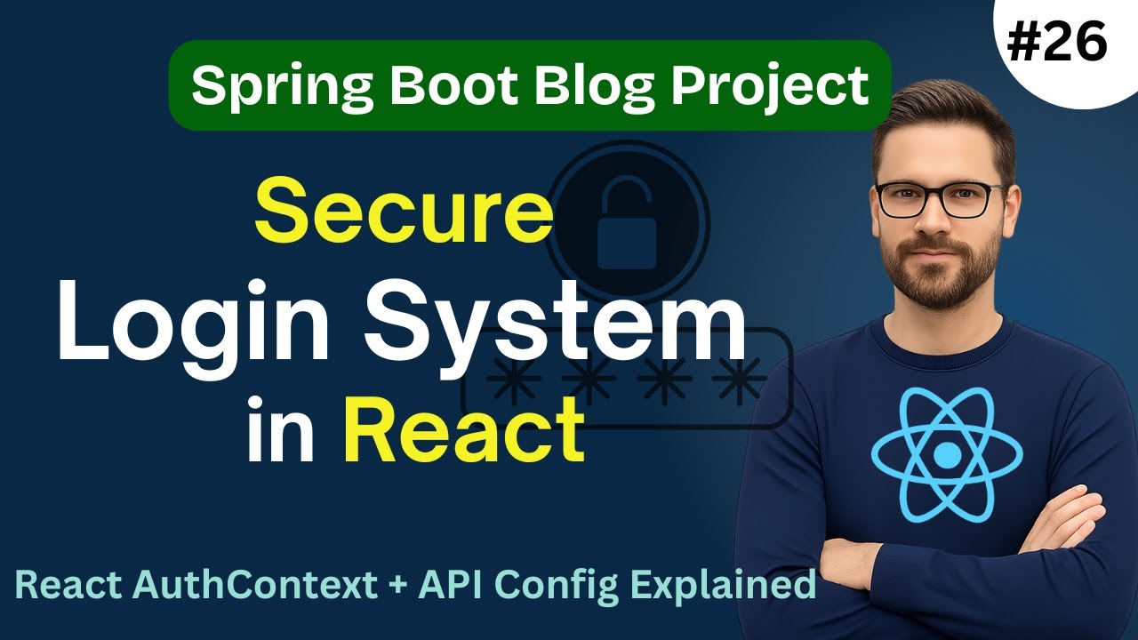 React AuthContext + API Config | Secure Login with JWT Token in React ...