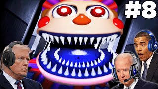 US Presidents Play Five Nights at Freddy's 4 (FNAF 4) Part 8