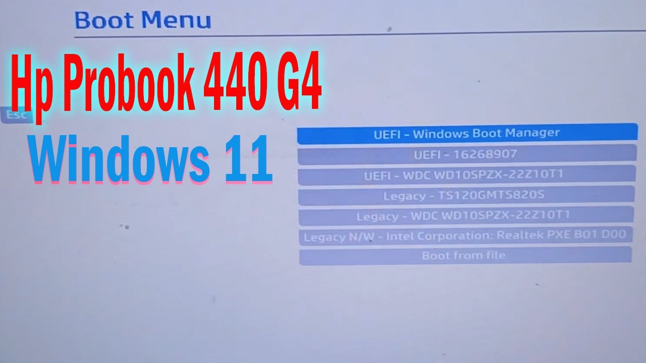 How to install windows 11 Hp Probook 440 G4 laptop || How to setup