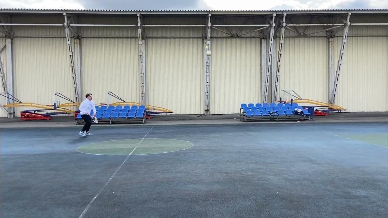 Тренажер для тенниса - мяч на резинке - YouTube