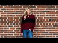 The Perfect Top for Early Fall! 🍂 WIHOLL Color Block Sweater Review &amp; Try-On