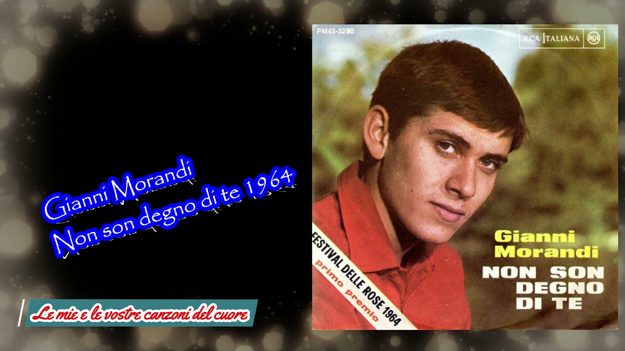 Gianni Morandi Non son degno di te 1964 YouTube