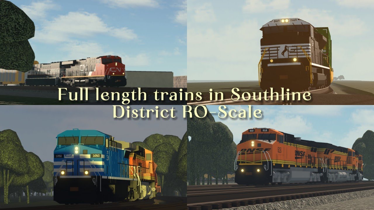 Full length trains in Southline District RO Scale