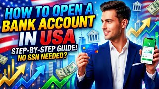 How to Open a US Bank Account Step-by-Step (No SSN? 2026 Guide) #USBankAccount