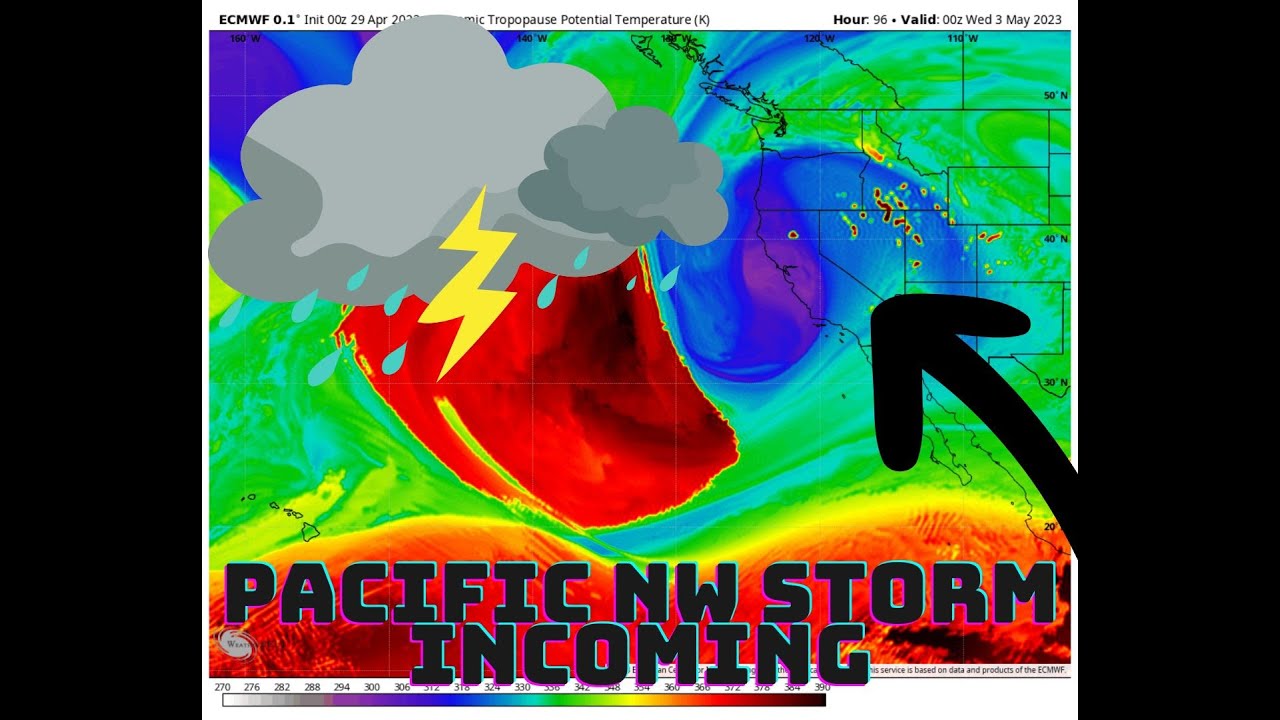 Pacific NW Storm Approaches - YouTube