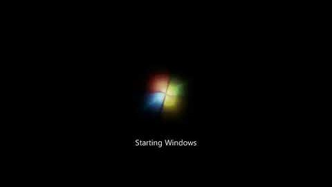 Windows NT 4.0 startup sound synchronized to the Windows 7 startup animation